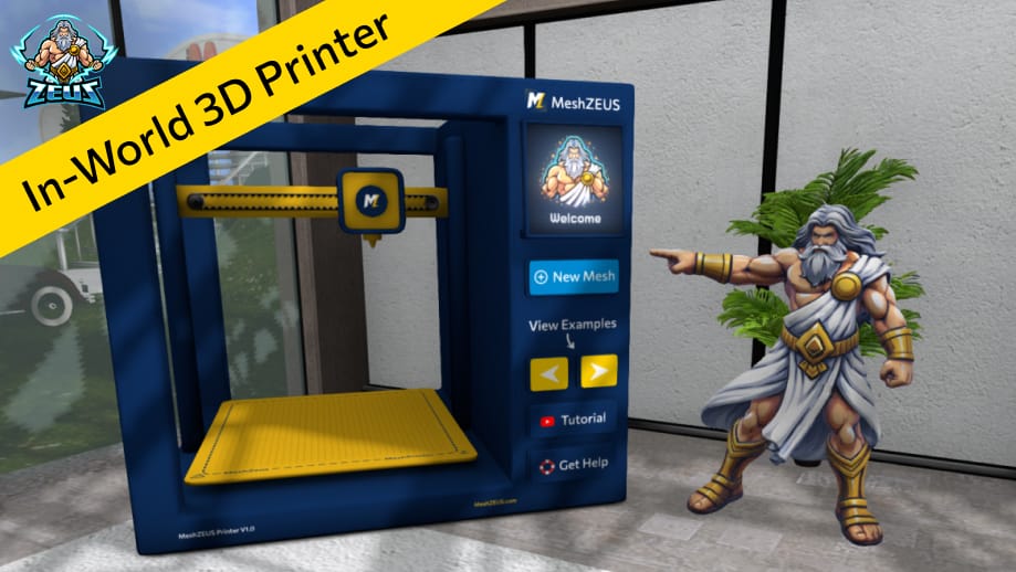 The First Working 3D Printer in Second Life