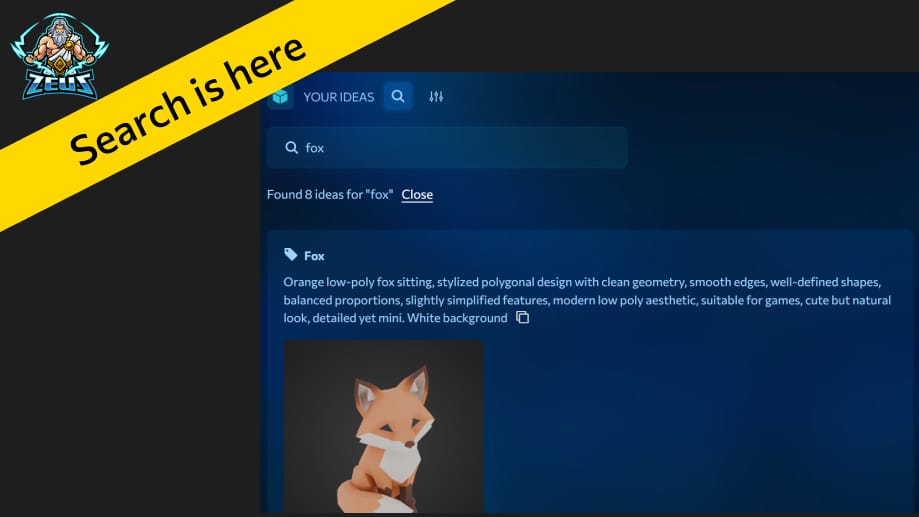New: Search Your Meshes